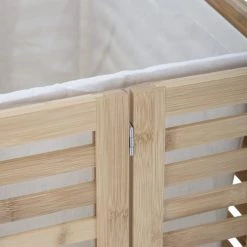 Bloomingville Paniers Et Corbeilles Panier à Linge En Bambou Beige -Accessoires de cheminée Soldes panier a linge en bambou beige 4