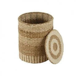 Maisons Du Monde Paniers Et Corbeilles Panier à Linge En Jonc De Mer Beige H54 -Accessoires de cheminée Soldes panier a linge en jonc de mer beige h54 1000 11 10 226740 2