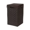 Compactor Paniers à Linge Panier à Linge En Sangles Tressées Marron H50cm -Accessoires de cheminée Soldes panier a linge en sangles tressees marron h50cm