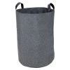 Casâme Paniers Et Corbeilles Panier à Linge Haut Avec Poignées D40 Cm - Gris -Accessoires de cheminée Soldes panier a linge haut avec poignees d40 cm gris