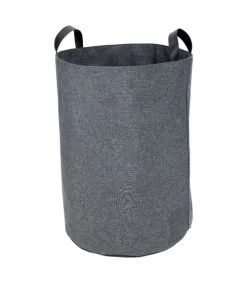 Casâme Paniers Et Corbeilles Panier à Linge Haut Avec Poignées D40 Cm - Gris
