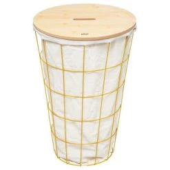 Five Simply Smart Paniers Et Corbeilles Panier à Linge Moutarde -Accessoires de cheminée Soldes panier a linge moutarde 8