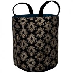 Maisons Du Monde Paniers Et Corbeilles Panier à Motifs Noirs Et Dorés