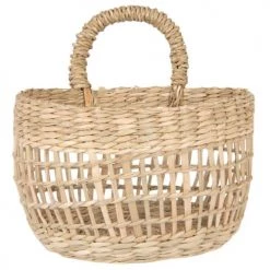 Maisons Du Monde Paniers Et Corbeilles Panier à Suspendre En Fibre Végétale Tressée - Lot De 2