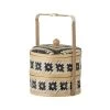 Bloomingville Paniers Et Corbeilles Panier Avec Couvercle En Jonc De Mer Noir -Accessoires de cheminée Soldes panier avec couvercle en jonc de mer noir 2