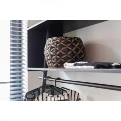 LANADECO Paniers Et Corbeilles Panier Boule Jacinthe D'eau Noir/marron H22,5cm -Accessoires de cheminée Soldes panier boule jacinthe d eau noir marron h22 5cm 3