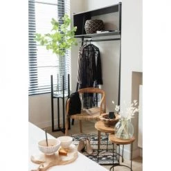 LANADECO Paniers Et Corbeilles Panier Boule Jacinthe D'eau Noir/marron H22,5cm -Accessoires de cheminée Soldes panier boule jacinthe d eau noir marron h22 5cm 4