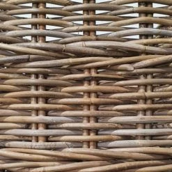 Meubletmoi Paniers Et Corbeilles Panier Carré En Kubu Naturel Tressé H.34 Cm -Accessoires de cheminée Soldes panier carre en kubu naturel tresse h 34 cm 3