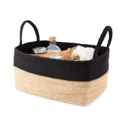 Compactor Paniers Et Corbeilles Panier De Rangement 34x23xH18cm -Accessoires de cheminée Soldes panier de rangement 34x23xh18cm 3