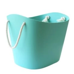 Hachiman Paniers Et Corbeilles Panier De Rangement Blanc 36x29cm -Accessoires de cheminée Soldes panier de rangement bleu clair 36x29cm 8