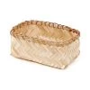 Compactor Paniers Et Corbeilles Panier De Rangement En Bambou Tressé 23x15cm -Accessoires de cheminée Soldes panier de rangement en bambou tresse 23x15cm