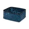 Compactor Paniers Et Corbeilles Panier De Rangement En Bambou Tressé Bleu 30x23cm -Accessoires de cheminée Soldes panier de rangement en bambou tresse bleu 30x23cm