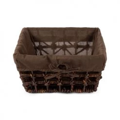Compactor Paniers Et Corbeilles Panier De Rangement En Feuilles De Maïs Tressées 30x30cm -Accessoires de cheminée Soldes panier de rangement en feuilles de mais tressees 30x30cm 1