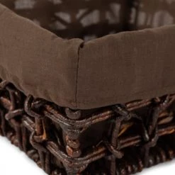 Compactor Paniers Et Corbeilles Panier De Rangement En Feuilles De Maïs Tressées 30x30cm -Accessoires de cheminée Soldes panier de rangement en feuilles de mais tressees 30x30cm 4