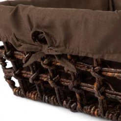 Compactor Paniers Et Corbeilles Panier De Rangement En Feuilles De Maïs Tressées 30x30cm -Accessoires de cheminée Soldes panier de rangement en feuilles de mais tressees 30x30cm 5