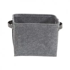 Compactor Paniers Et Corbeilles Panier De Rangement En Feutrine 29x24cm -Accessoires de cheminée Soldes panier de rangement en feutrine 29x24cm 2