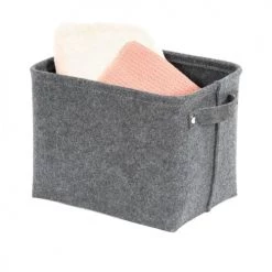 Compactor Paniers Et Corbeilles Panier De Rangement En Feutrine 29x24cm -Accessoires de cheminée Soldes panier de rangement en feutrine 29x24cm 3