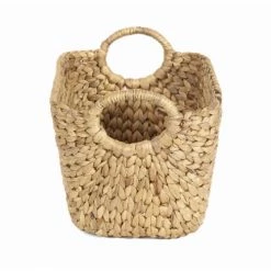 Compactor Paniers Et Corbeilles Panier De Rangement En Jacinthe D'eau Tressée 46x27cm -Accessoires de cheminée Soldes panier de rangement en jacinthe d eau tressee 46x27cm 2