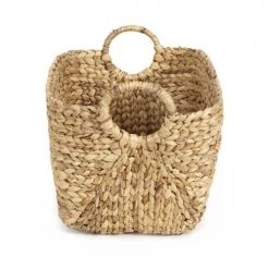 Compactor Paniers Et Corbeilles Panier De Rangement En Jacinthe D'eau Tressée 57x37cm -Accessoires de cheminée Soldes panier de rangement en jacinthe d eau tressee 57x37cm 2