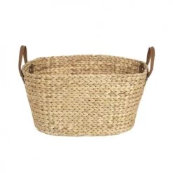 Compactor Paniers Et Corbeilles Panier De Rangement En Jacinthe D'eau Tressée 60x45cm -Accessoires de cheminée Soldes panier de rangement en jacinthe d eau tressee 60x45cm 4