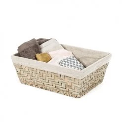 Compactor Paniers Et Corbeilles Panier De Rangement En Jonc De Mer 43,5x34cm -Accessoires de cheminée Soldes panier de rangement en jonc de mer 43 5x34cm 3