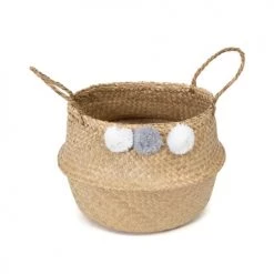 Compactor Paniers Et Corbeilles Panier De Rangement En Jonc De Mer D35cm -Accessoires de cheminée Soldes panier de rangement en jonc de mer d35cm 1