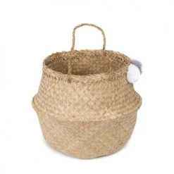 Compactor Paniers Et Corbeilles Panier De Rangement En Jonc De Mer D35cm -Accessoires de cheminée Soldes panier de rangement en jonc de mer d35cm 2