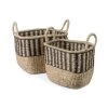 Compactor Paniers Et Corbeilles Panier De Rangement En Jonc De Mer Tressé - Lot De 2 -Accessoires de cheminée Soldes panier de rangement en jonc de mer tresse lot de 2