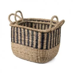 Compactor Paniers Et Corbeilles Panier De Rangement En Jonc De Mer Tressé - Lot De 2 -Accessoires de cheminée Soldes panier de rangement en jonc de mer tresse lot de 2 2