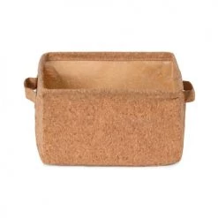 Compactor Paniers Et Corbeilles Panier De Rangement En Liège Naturel 25x20cm -Accessoires de cheminée Soldes panier de rangement en liege naturel 25x20cm 1
