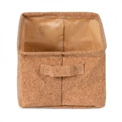 Compactor Paniers Et Corbeilles Panier De Rangement En Liège Naturel 25x20cm -Accessoires de cheminée Soldes panier de rangement en liege naturel 25x20cm 2