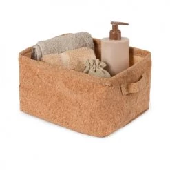 Compactor Paniers Et Corbeilles Panier De Rangement En Liège Naturel 25x20cm -Accessoires de cheminée Soldes panier de rangement en liege naturel 25x20cm 4
