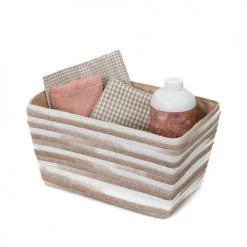 Compactor Paniers Et Corbeilles Panier De Rangement En Papier Tissé 29x18cm -Accessoires de cheminée Soldes panier de rangement en papier tisse 29x18cm 3