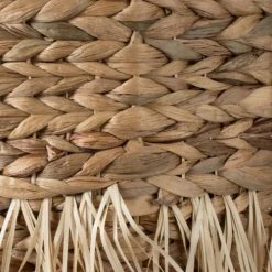 Compactor Paniers Et Corbeilles Panier De Rangement Jacinthe D'eau H48cm -Accessoires de cheminée Soldes panier de rangement jacinthe d eau h48cm 3