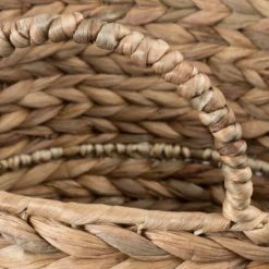 Compactor Paniers Et Corbeilles Panier De Rangement Jacinthe D'eau H48cm -Accessoires de cheminée Soldes panier de rangement jacinthe d eau h48cm 4