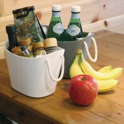 Hachiman Paniers Et Corbeilles Panier De Rangement Mini Gris -Accessoires de cheminée Soldes panier de rangement mini gris 5