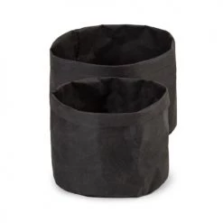 Compactor Paniers Et Corbeilles Panier De Rangement Noirs - Lot De 2 -Accessoires de cheminée Soldes panier de rangement noirs lot de 2 2