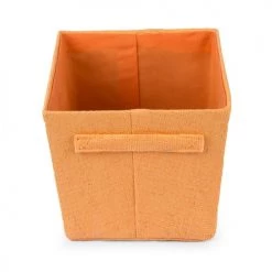 Compactor Paniers Et Corbeilles Panier De Rangement Orange 32,5x21,5cm -Accessoires de cheminée Soldes panier de rangement orange 32 5x21 5cm 2