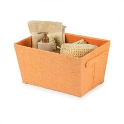 Compactor Paniers Et Corbeilles Panier De Rangement Orange 32,5x21,5cm -Accessoires de cheminée Soldes panier de rangement orange 32 5x21 5cm 3