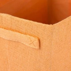 Compactor Paniers Et Corbeilles Panier De Rangement Orange 32,5x21,5cm -Accessoires de cheminée Soldes panier de rangement orange 32 5x21 5cm 4