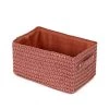 Compactor Paniers Et Corbeilles Panier De Rangement Tressé Rouge 15x15cm