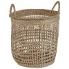 Beliani Paniers Et Corbeilles Panier En Algues Naturel -Accessoires de cheminée Soldes panier en algues naturel