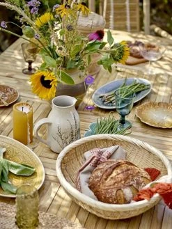 Bloomingville Paniers Et Corbeilles Panier En Bambou Beige -Accessoires de cheminée Soldes panier en bambou beige 5