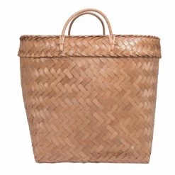 HYDILE Paniers à Linge Panier En Bambou H44 Avec Hanse 7 HYDILE Paniers à Linge Panier En Bambou H44 Avec Hanse -Accessoires de cheminée Soldes panier en bambou h44 avec hanse 2