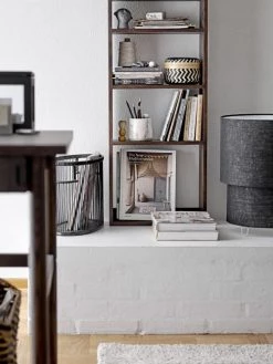 Bloomingville Paniers Et Corbeilles Panier En Bambou Noir -Accessoires de cheminée Soldes panier en bambou noir 5