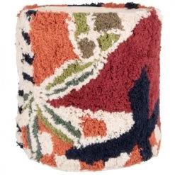 Maisons Du Monde Paniers Et Corbeilles Panier En Coton à Motifs Rouges, Bleus Et Beiges