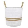 Stof Paniers Et Corbeilles Panier En Coton Blanc -Accessoires de cheminée Soldes panier en coton blanc