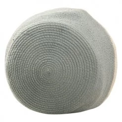 Lorena Canals Paniers Et Corbeilles Panier En Coton Blanc Et Bleu 35xØ30 -Accessoires de cheminée Soldes panier en coton blanc et bleu 35xoe30 5