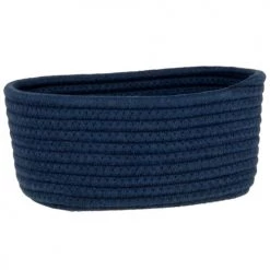 Maisons Du Monde Paniers Et Corbeilles Panier En Coton Bleu