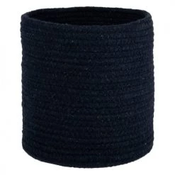 Maisons Du Monde Paniers Et Corbeilles Panier En Coton Bleu - Lot De 3